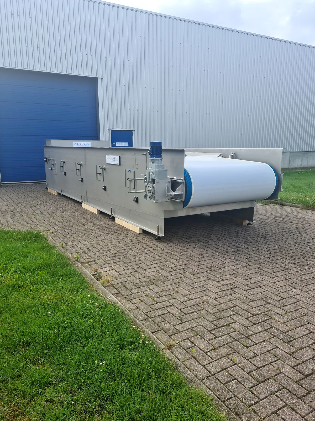 RVS-eindloos / vacuüm bandfilter van Holland Filter met filterband